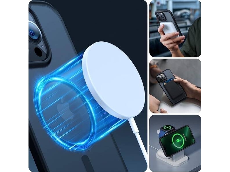 Etui Tech-Protect Magmat Magsafe Na Iphone 15 - Czarny Mat