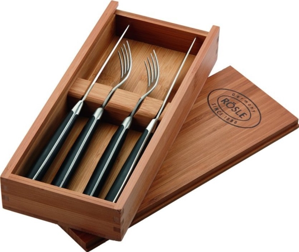 Rösle Set Mit 4 Bbq-Gedeck/Zubehör Für Steaks - Rösle
