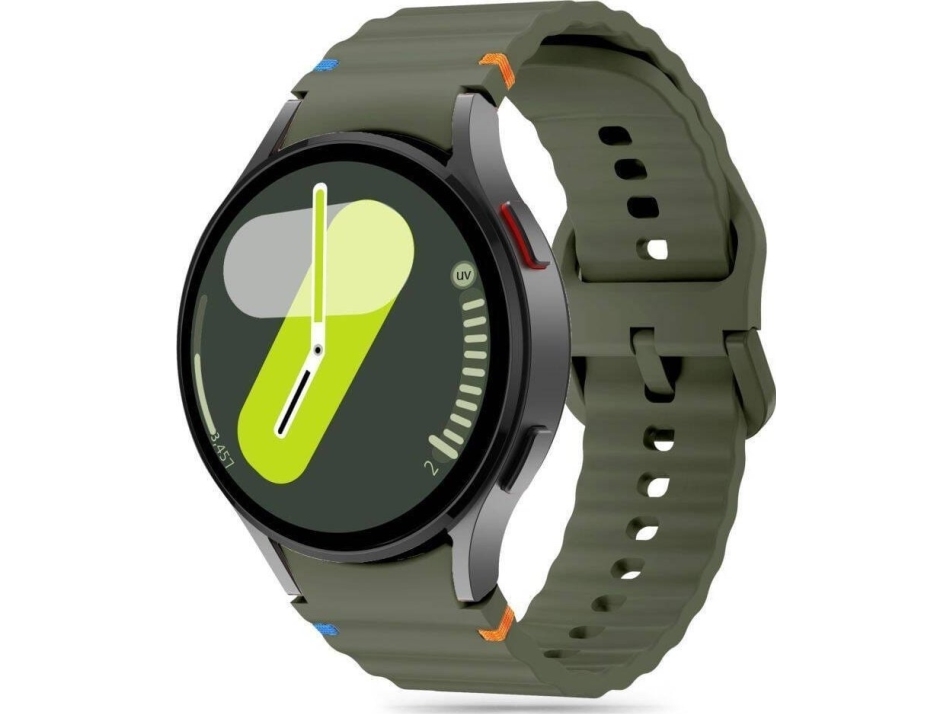Tech-Protect TECH-PROTECT SILICONE SPORT SAMSUNG GALAXY WATCH 4 / 5 / 5 PRO / 6 / 7 / FE ARMY GREEN