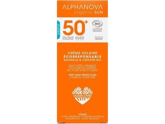 ALPHANOVA SUN Alphanova Sun, Bio Sunscreen Creme, SPF50+, 50 g | Hudvård - Solprodukter - Kroppsvård - Solkräm | GameStuff