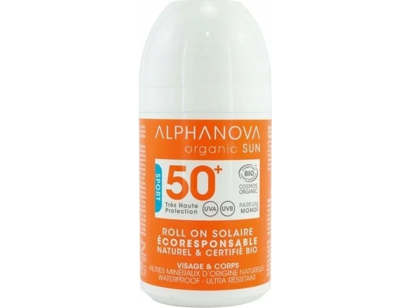 ALPHANOVA SUN Alphanova Sun, Bio Creme Sunscreen Roll-on, SPF50+, EXTREME SPORT, 50 g