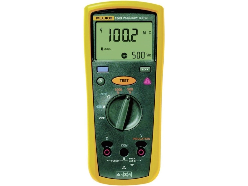 Fluke 1503, Grå, Gul, 600 V, 1 Μf, 0,01 - 2000 Mo, 20%, 0,5 Sek./Side