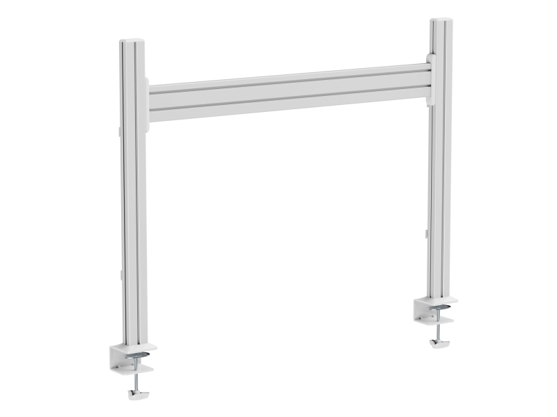 Inline 23181F, Slatwall Panel, Hvid, Aluminium, Plast, Skrivebord, 600 Mm, 10000 Mm