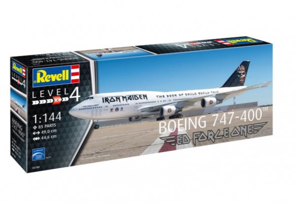 Boeing 747-400 Iron Maiden 'Ed Force One' 1:144