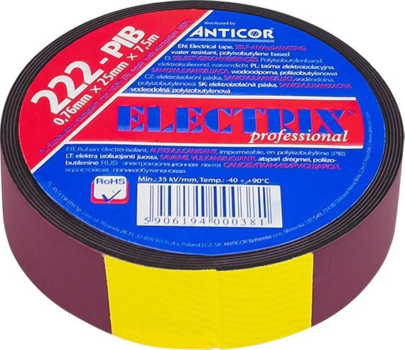 Blow 5535# Itsekiinnittyvä teippi 25mm*7,5m 222p butyyli