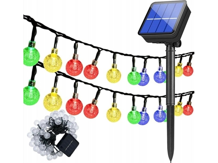Victoria Sport solcellslampa för trädgårdsgirlang solcellskedja 4,9 m 40 led flerfärgad | Belysning - Utomhusbelysning - Solcellslampor | GameStuff