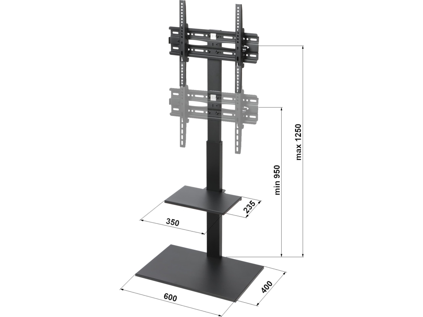 Brateck-Fs22-44Tp Brateck-Monitor Holder Til Tv Eller Monitor