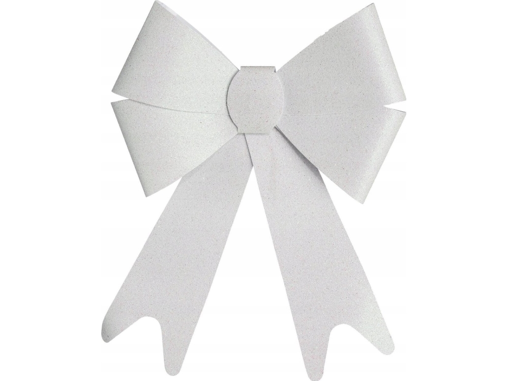 Juledekoration Fééric Lights and Christmas Brocade dekorativ sløjfe, hvid, 30 x 19 cm