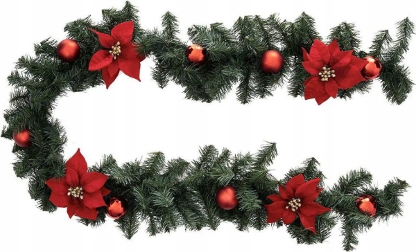 Juledekoration Fééric Lights og Christmas Girland Christmas POINSETTIA