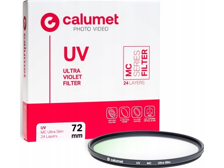 Calumet Uv-Filter Mc Ultra Slim 72 Mm 24 Lag