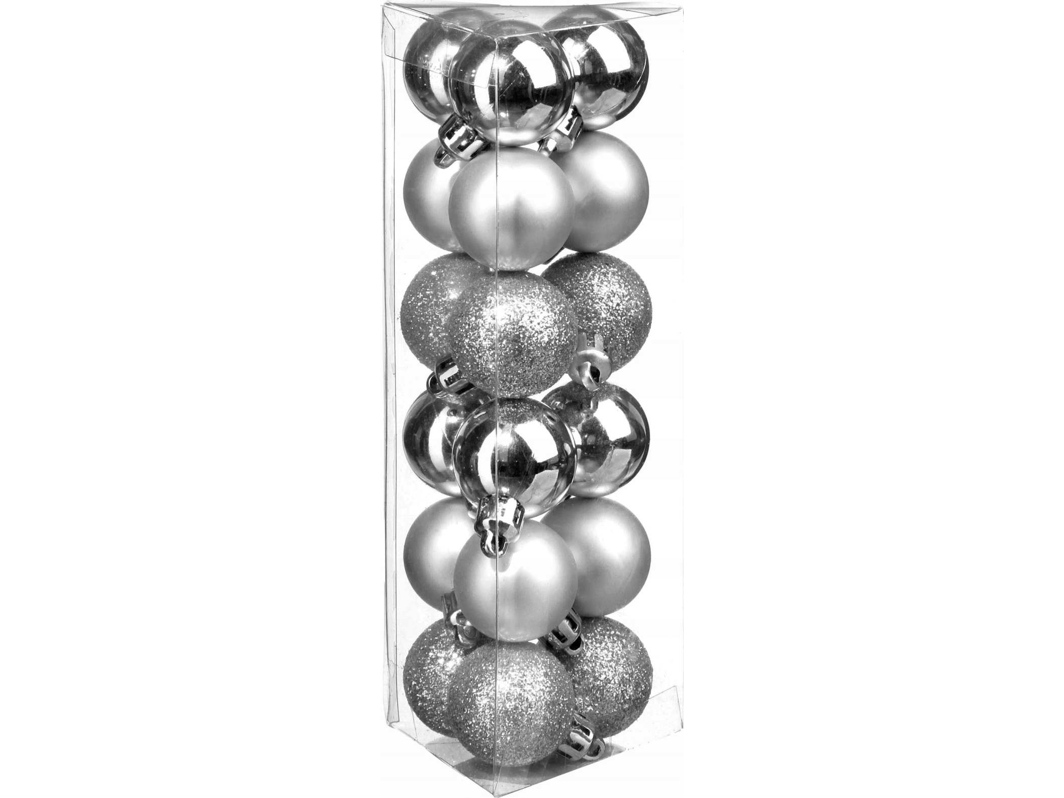 Fééric Lights and Christmas Plastikkugler, forskellige designs, Ø 3 cm, 18 stk.