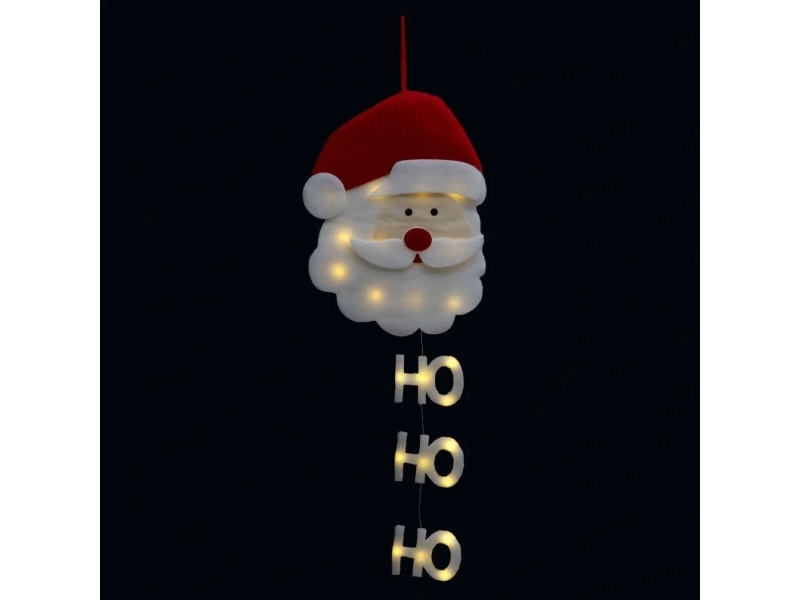 Fééric Lights and Christmas Julelyspynt, julemand med skilt, 24 LED'er