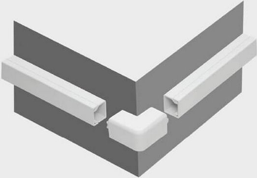 STASINSKI tillbehör till elinstallationslister, utvändig hörn, vit NZ 35x18 (1 st.) | Lauritz Knudsen - Övrige El-artiklar (LK) - Kontakt & Dosor | GameStuff