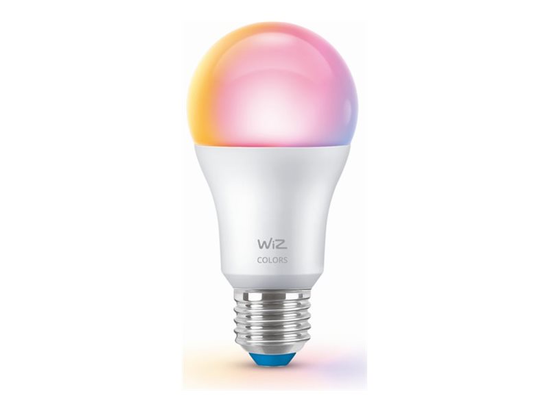 WiZ Colors - LED-glödlampa - form: A60 - glaserad finish - E27 - 8.5 W (motsvarande 60 W) - klass F - RGB-lampa - 2200-6500 K | Smarta hem - Smart belysning - E27 Smarta Lampor | GameStuff