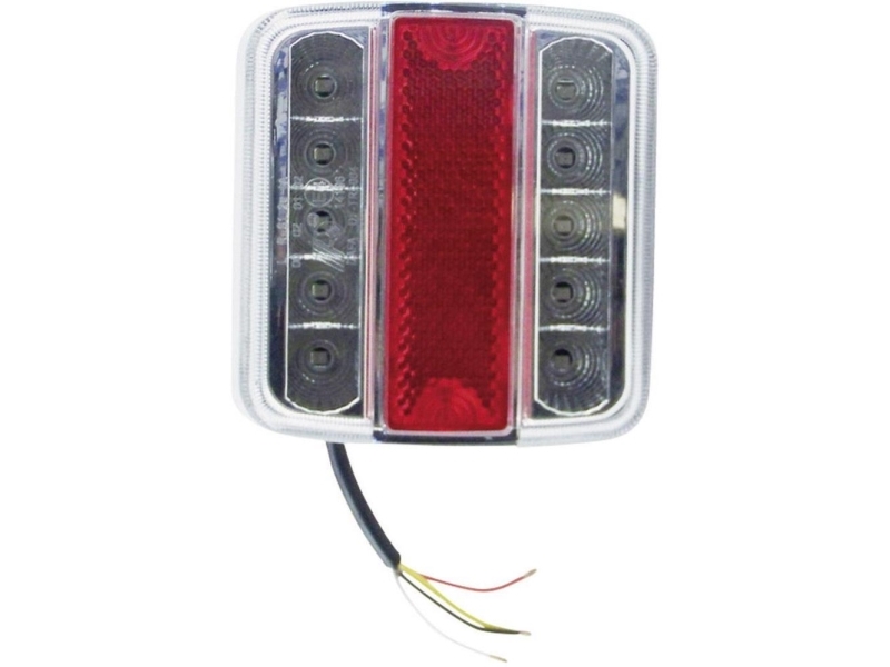 Berger &amp Schröter Trailer bakljus Blinkers, bromsljus, bakljus, nummerplåtslampa höger 12 V Röd, Silver Klarglas | Bilvård & Biltillbehör - Transportutrustning - Släpvagn Utrustning | GameStuff