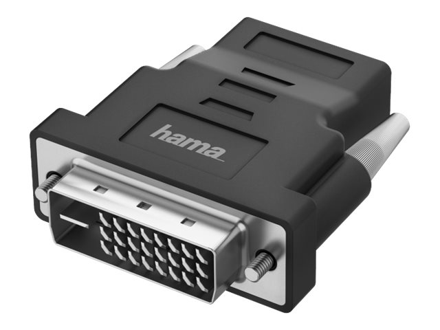Hama - Videoadapter - Dobbeltlink - Dvi-D Stik Til Hdmi Hun - Sort - 4K Support
