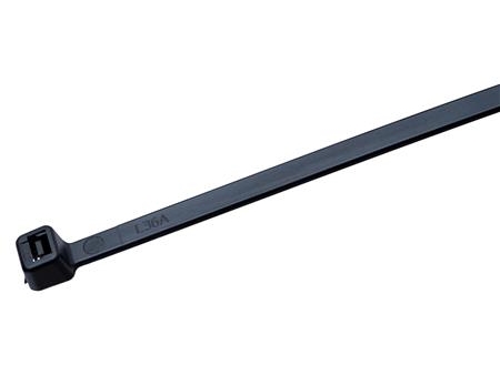 Kabelband 4,6X160 svart UV-beständigt, max Ø-diameter 36,6mm, temperatur -40°C till +85°C, draghållfasthet 230N, polyamid (PA) - (100 st)