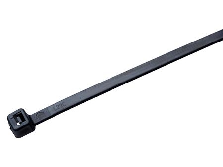 Kabelband 4,8X250 svart UV-beständigt, max Ø-diameter 65,0mm, temperatur -40°C till +85°C, draghållfasthet 230N, polyamid (PA) - (100 st)