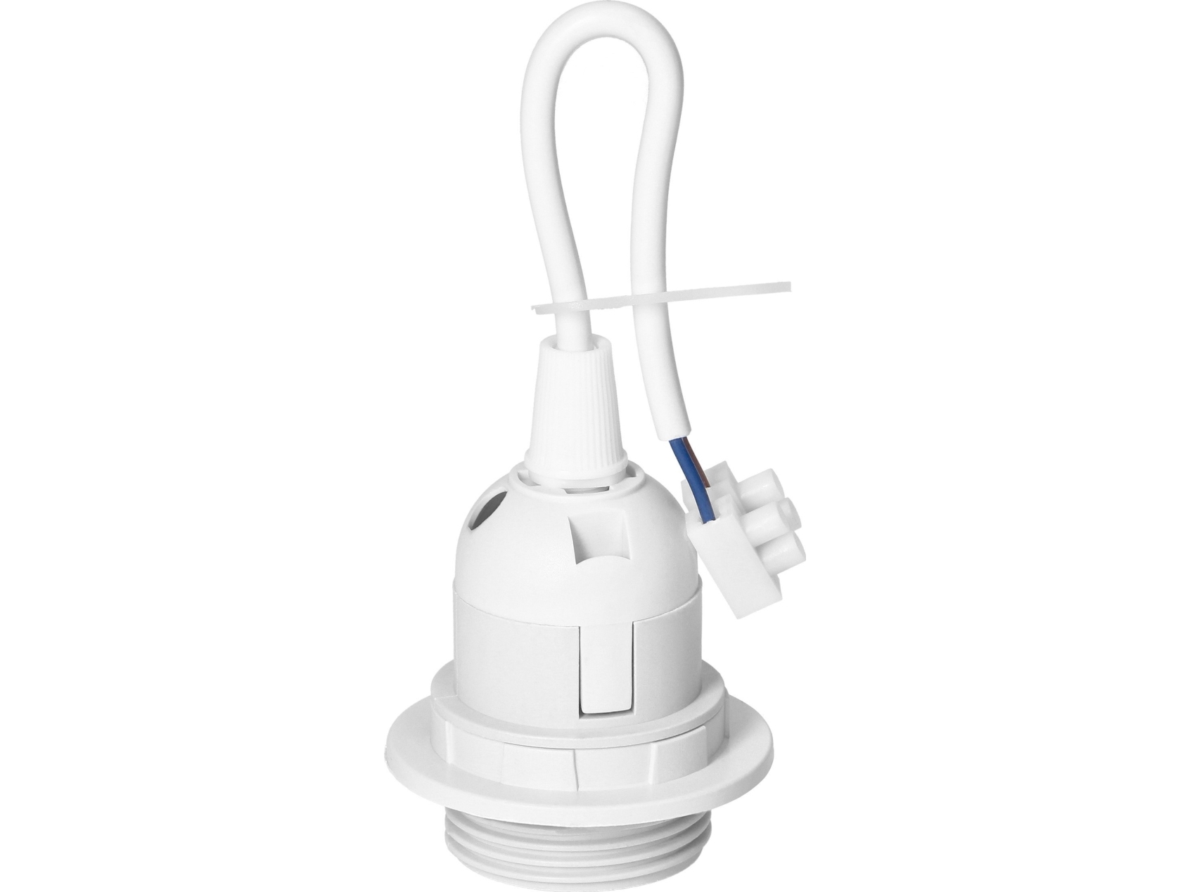 Orno renoveringssockel E27 med krage, vit | Tillbehör och reservdelar - Uttag | GameStuff