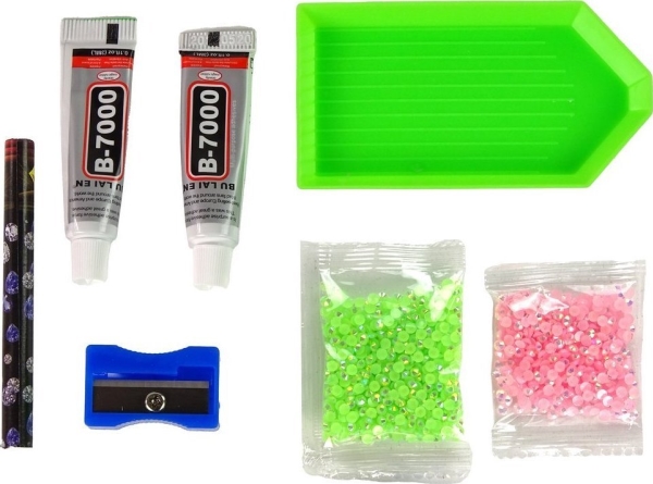 Leantoys Diy Diamant Rentier Kristalle 3D Schlüsselanhänger Grün