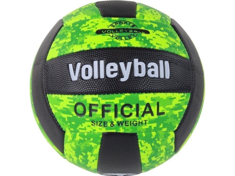 LeanToys Volleyboll Grön Storlek 5 Färgad | Utomhusleksaker - Spela i trädgården - Fotbollsmål | GameStuff