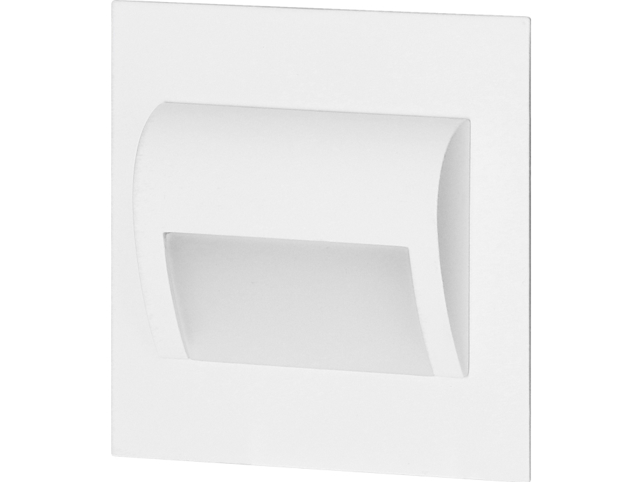 Orno DRACO LED NEW 1.5W, uppoasennettava porrasvalaisin, 12VDC, 30lm, 4000K, valkoinen, innovatiivinen kiinnitysjärjestelmä