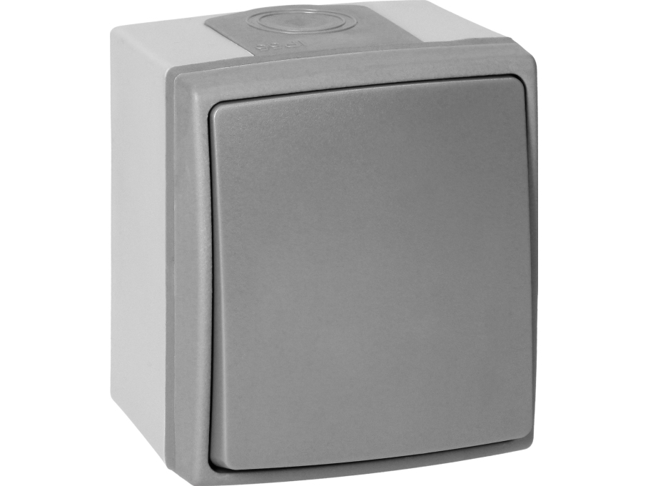 Orno Enpolig strömbrytare AQUATIC PRO IP 55 grågrafit | Lauritz Knudsen - LK OPUS® 66 - Strömbrytare & Kontaktdon | GameStuff