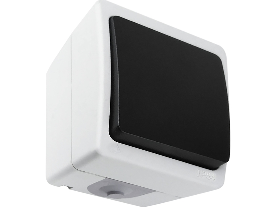 Orno AQUATIC MINI IP54 enfas kopplingsdosa/knapp vit/svart, 10 st. | N - A | GameStuff