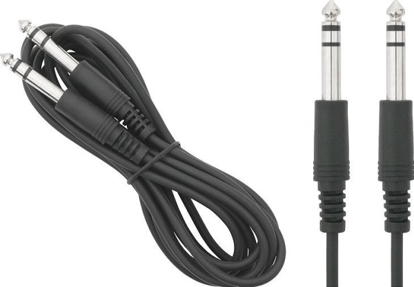 Blow 0058# kontaktadapter 6,3 mm hane till 6,3 mm hane 1 m | Bilvård & Biltillbehör - HiFi för bilar - Förstärkare & subwoofers | GameStuff