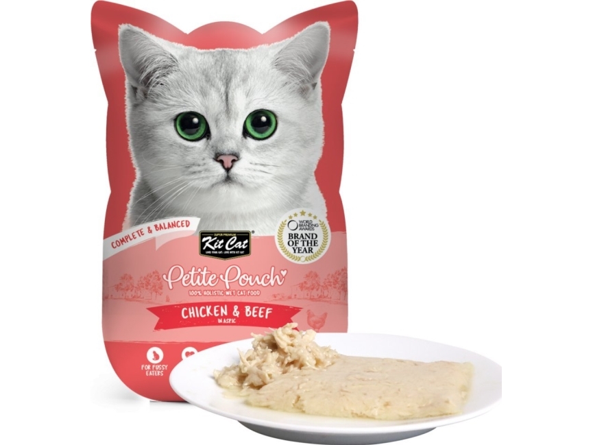 Kit Cat Kit Cat Petite Pouch Tuna Chicken & Beef Saszetka 70G