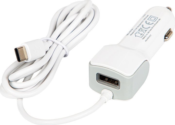 Blow 75-729# Billaddare 5V 2,1A Usb-C + Usb-Uttag 12V-24V D21c