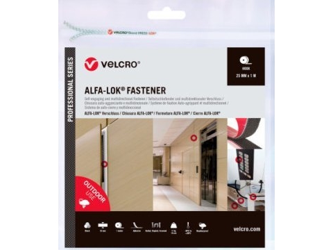 Organizer Velcro Taśma Rzepowa Velcro Alfa-Lok 1M Taśma Rzepowa 25Mm Czarna