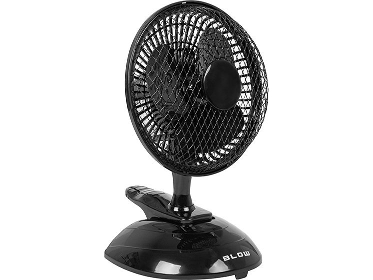 Blæser 44-023# Skrivebordsventilator 6/15cm klip 25w 2in1 sort