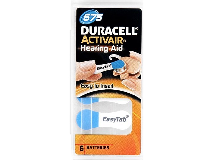 Duracell Klausos Aparato Baterija Za675 6Vnt