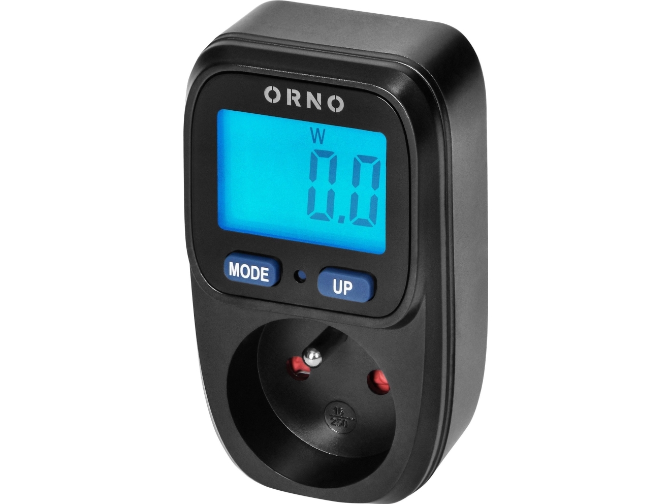 ORNO wattmätare med LCD-display svart | EL Artiklar - Verktyg för EL - Mätinstrument | GameStuff
