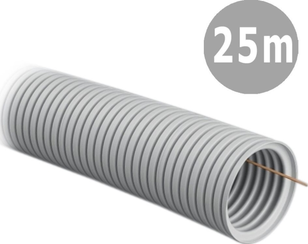 Tadpol TADPOL El-rør 40/32 mm bølgepap lysegrå med pilot RKGLP 320N 25mb