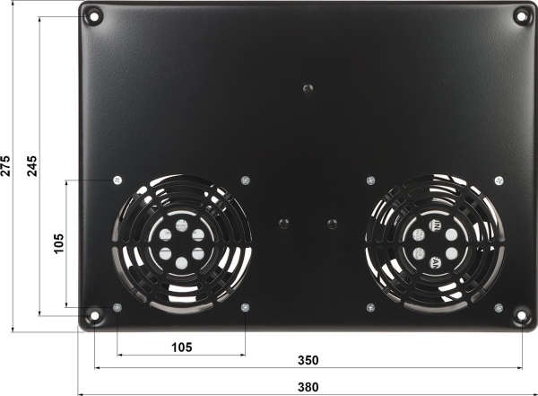 Delta Panelventilatorer Eprado-A19-2W Til Rackskab