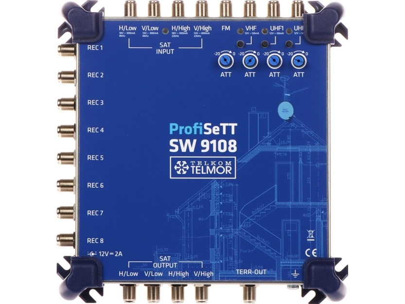 Terminal sieciowy Telmor MultiBAS SW-9108 ProfiSETT TELMOR
