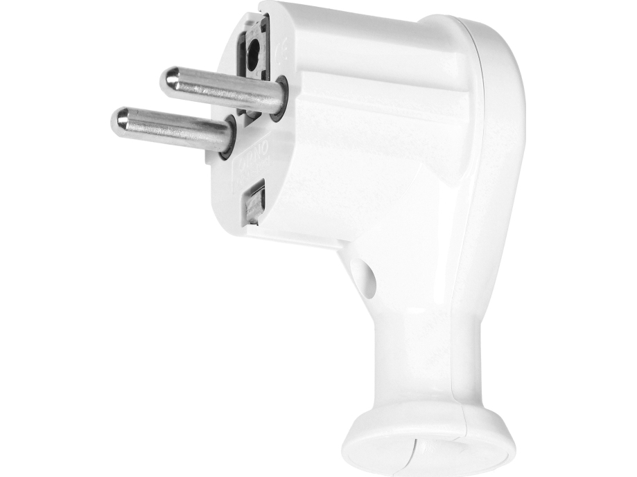 Orno Winkelstecker Katowa 2P+Z Uni Schuko Weiß