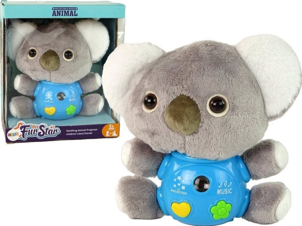 Interaktyvus pliušinis žaislas - koala Lean Toys, pilka