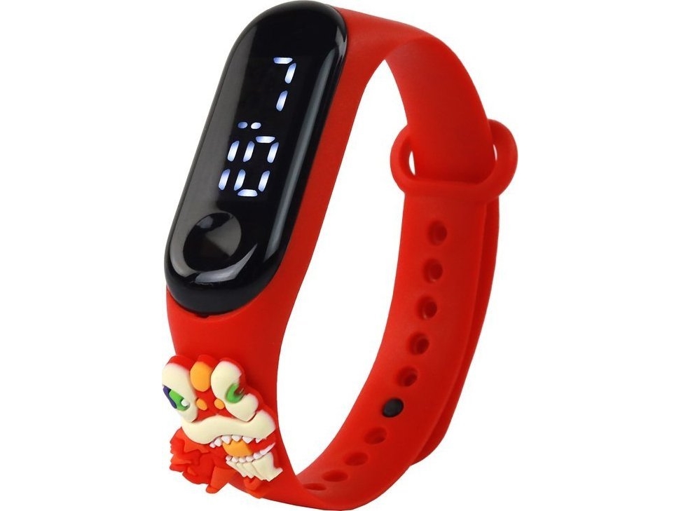 Leantoys Smartwatch Med Berøringsskærm Rød – Justerbar Rem