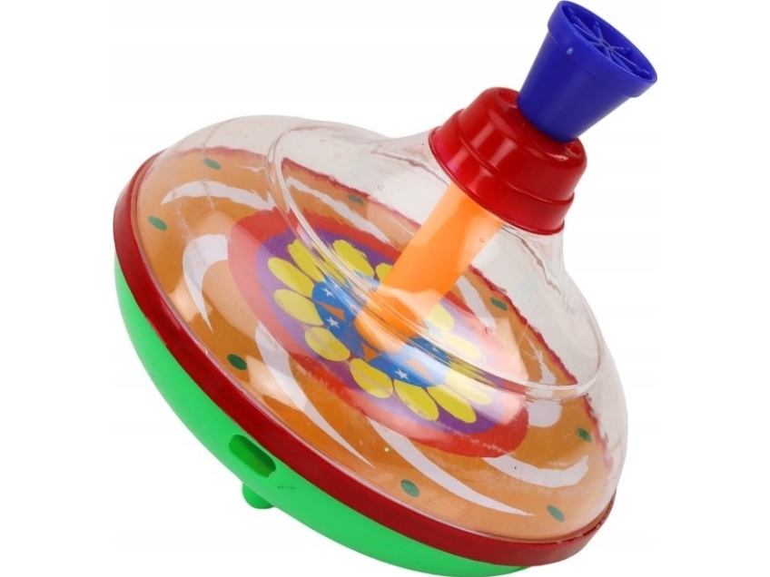LeanToys Baczek til børn dreje-/virrelegetøj traditionel roterende 15 cm x 14 cm 3 mønstre