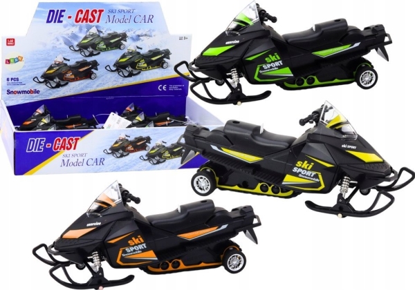 Žaislas sniego motociklas su garso ir šviesos efektais Lean Toys, juodas