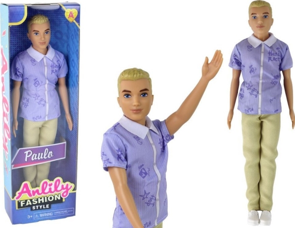 LeanToys Baby Doll Boy Paulo Shirt Blonde Hair