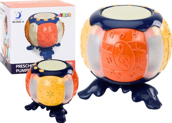 LeanToys Dynia utbildande interaktiv musikaliskt ljus & ljud orange | Leksaker - Figurer & Dockor - Interaktiva dockor och figurer | GameStuff