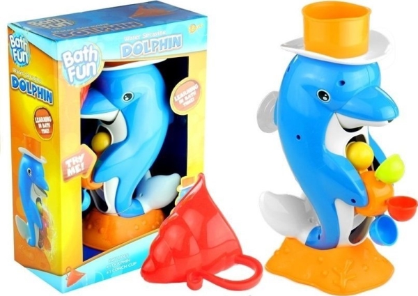 LeanToys Dolphin Reels Badekarsfontænelegetøj