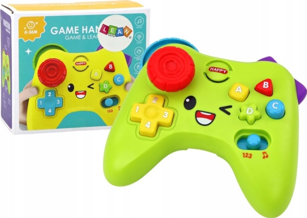 Leantoys Interaktive Konsole Pad Educational Lichter Töne Grün
