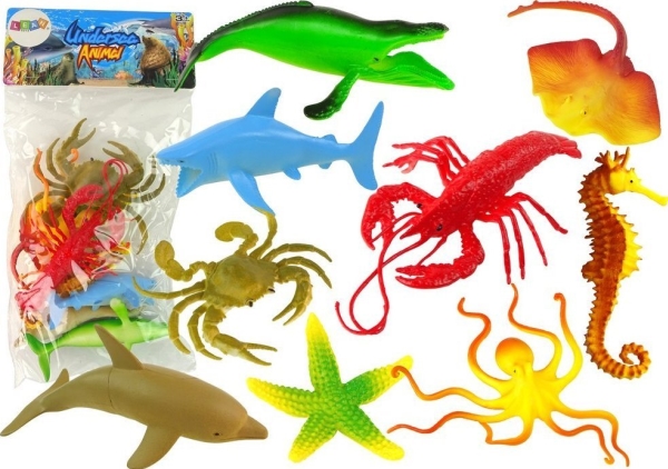 Leantoys Figur-Sæt Ocean 9 Dele
