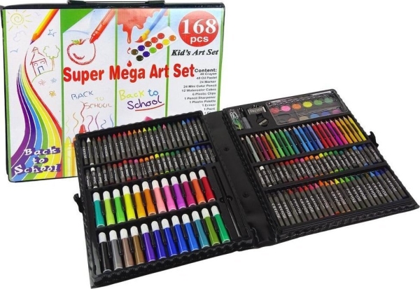 Leantoys Kunstset Zum Bemalen Eines Koffers 168 Teile