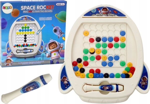 LeanToys rymdraket Magnettavla 7 mönster Penna | Leksaker - Vetenskap & Upptäckt - Experimentlådor | GameStuff